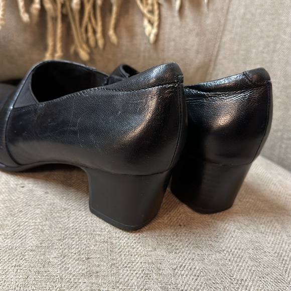 Clark soft insole black round toe heel - Picture 4 of 7